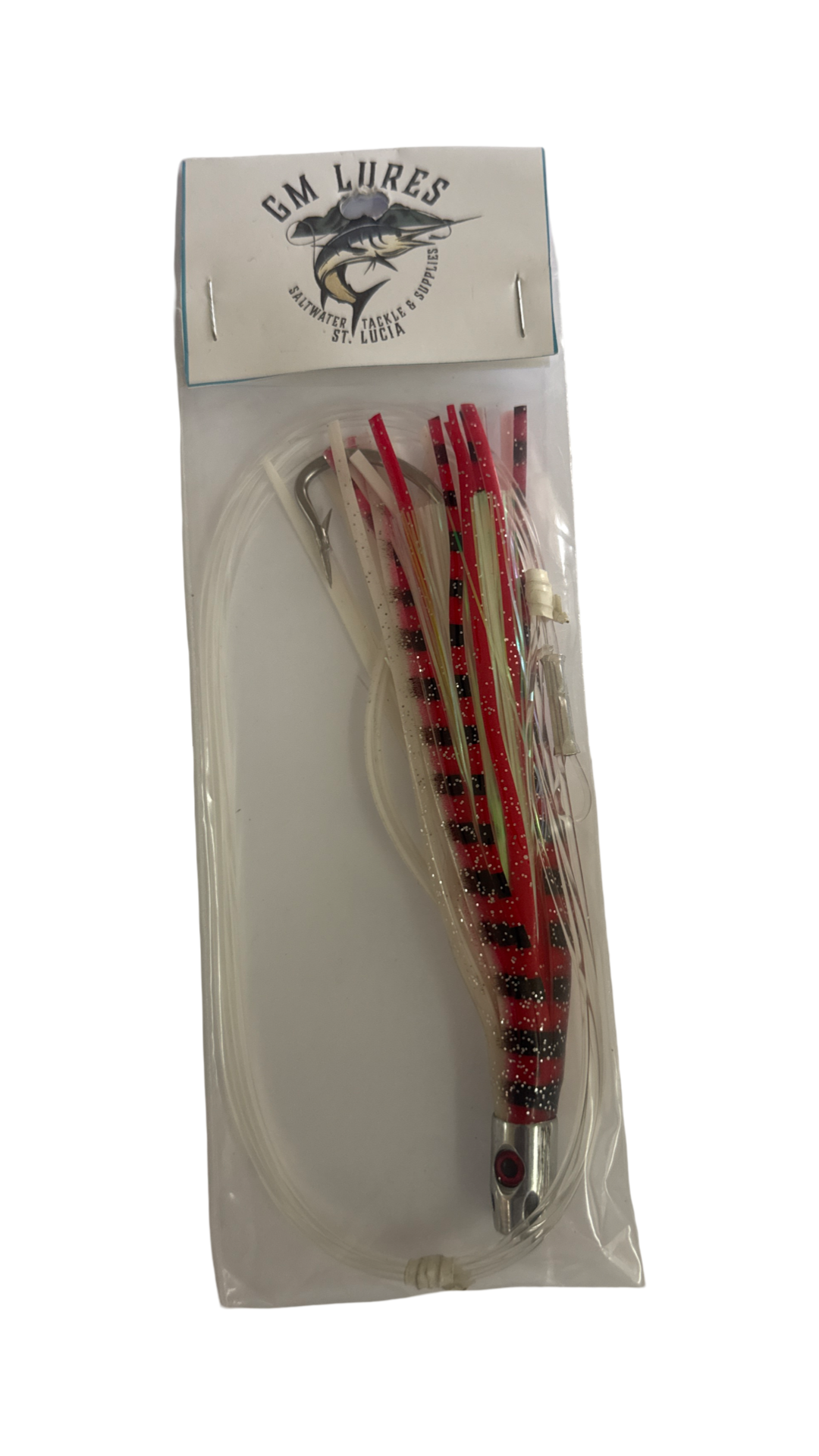JET HEAD MYLAR LURE RIGGED
