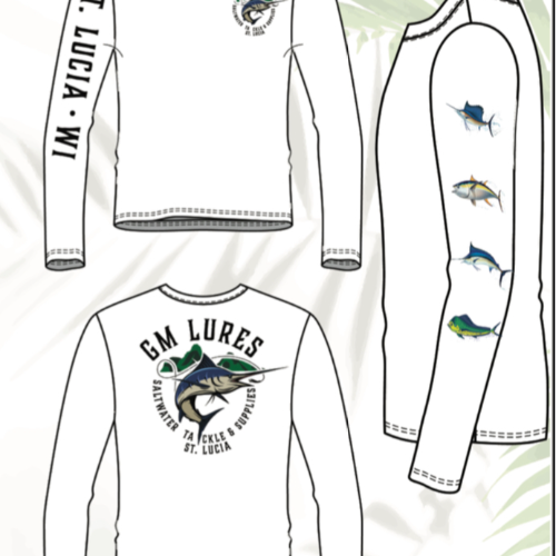 GM LURES LONG SLEEVE HOODIE SPF50 SEAFOAM