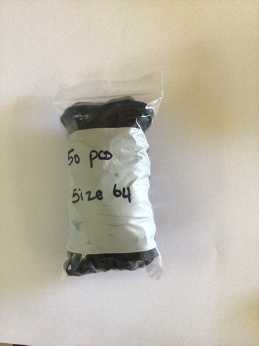 UV BANDS BLACK  #64 50pac