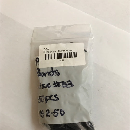 UV BANDS BLACK  #33 50pac