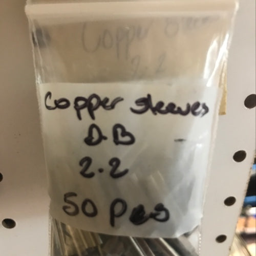 COPPER SLEEVES (DB) 2.3 50PCS