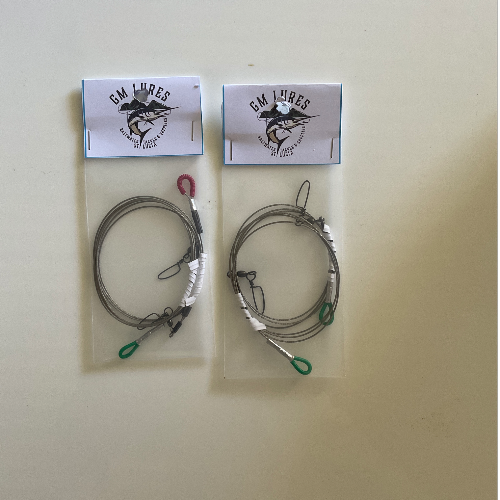 WIRE LEADER WITH SNAP SWIVEL X2