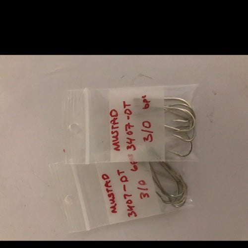 MUSTAD 3407-DT 3/0 ( 6 pcs)