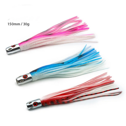 JET HEAD MYLAR  LURE RIGGED