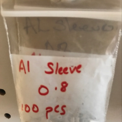 AL. SLEEVE 0.8 100PCS
